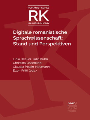 cover image of Digitale romanistische Sprachwissenschaft